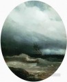 嵐の中のイワン・アイヴァゾフスキーの船 海の風景